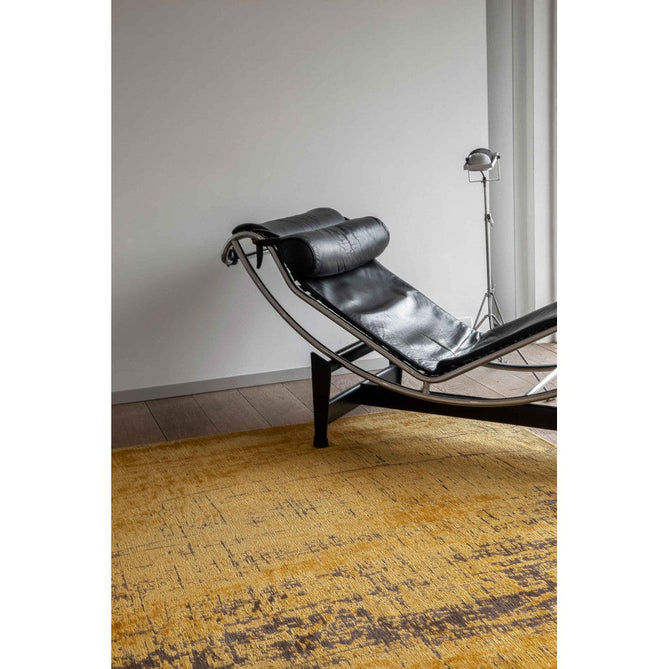 Louis De Poortere Mad Men Griff 8550 Liberty Gold Washable Polyester Flatweave Gold Ochre/Burnished Copper/Slate Grey/Honey Amber Eco-Rug-Louis De Poortere-Rug Love - The Most Loved Rug Store