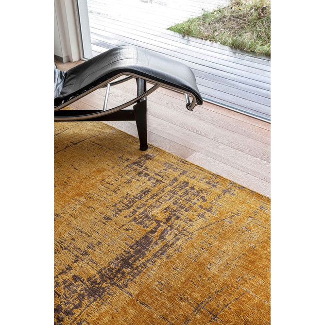 Louis De Poortere Mad Men Griff 8550 Liberty Gold Washable Polyester Flatweave Gold Ochre/Burnished Copper/Slate Grey/Honey Amber Eco-Rug-Louis De Poortere-Rug Love - The Most Loved Rug Store