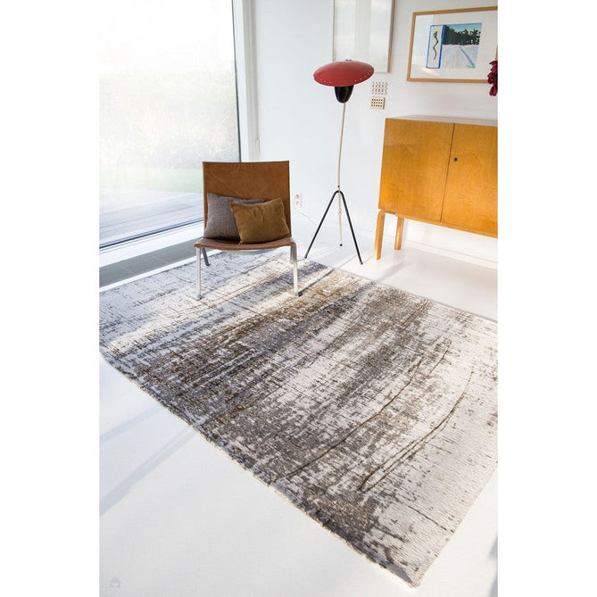 Louis De Poortere Mad Men Griff 8785 Concrete Jungle Washable Polyester Flatweave Ivory/Grey/Brown Eco-Rug-Louis De Poortere-Rug Love - The Most Loved Rug Store