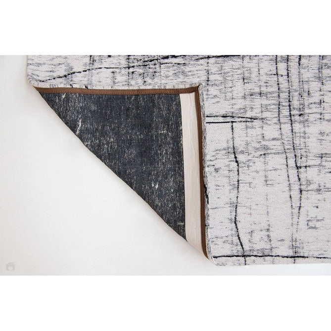 Louis De Poortere Mad Men Griff 8926 Metro Black & White Washable Polyester Flatweave Eco-Rug-Louis De Poortere-Rug Love - The Most Loved Rug Store