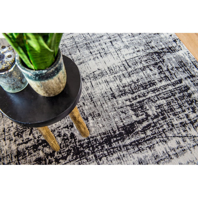 Louis De Poortere Mad Men Griff 8926 Metro Black & White Washable Polyester Flatweave Ivory White/Charcoal Black/Soft Grey Eco-Rug-Louis De Poortere-Rug Love - The Most Loved Rug Store