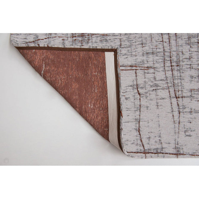 Louis De Poortere Mad Men Griff 8956 Copperfield Washable Polyester Flatweave Soft Cream/Warm Copper/Pale Grey/Charcoal Grey Eco-Rug-Louis De Poortere-Rug Love - The Most Loved Rug Store