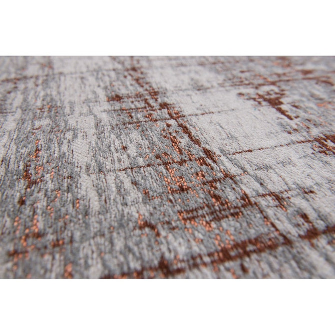 Louis De Poortere Mad Men Griff 8956 Copperfield Washable Polyester Flatweave Soft Cream/Warm Copper/Pale Grey/Charcoal Grey Eco-Rug-Louis De Poortere-Rug Love - The Most Loved Rug Store