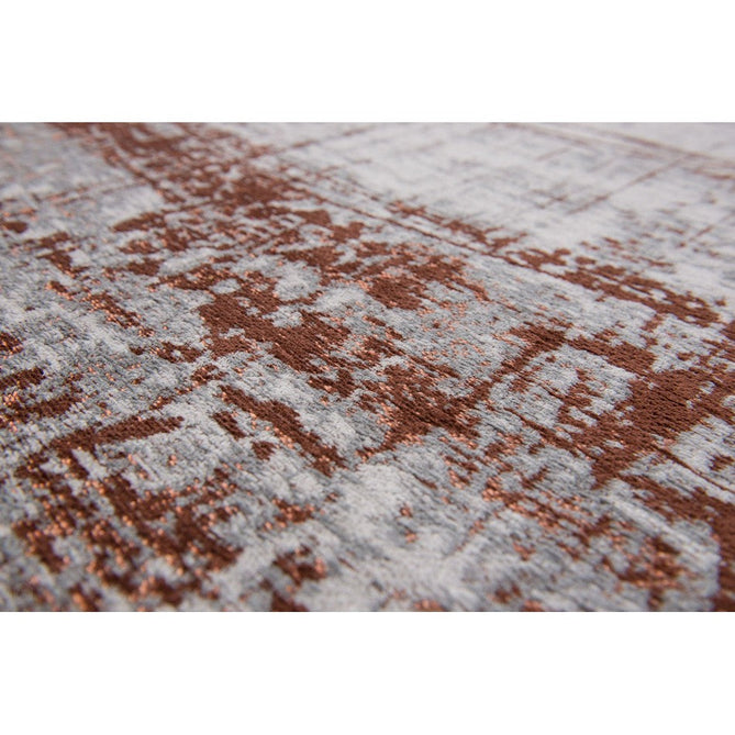 Louis De Poortere Mad Men Griff 8956 Copperfield Washable Polyester Flatweave Soft Cream/Warm Copper/Pale Grey/Charcoal Grey Eco-Rug-Louis De Poortere-Rug Love - The Most Loved Rug Store