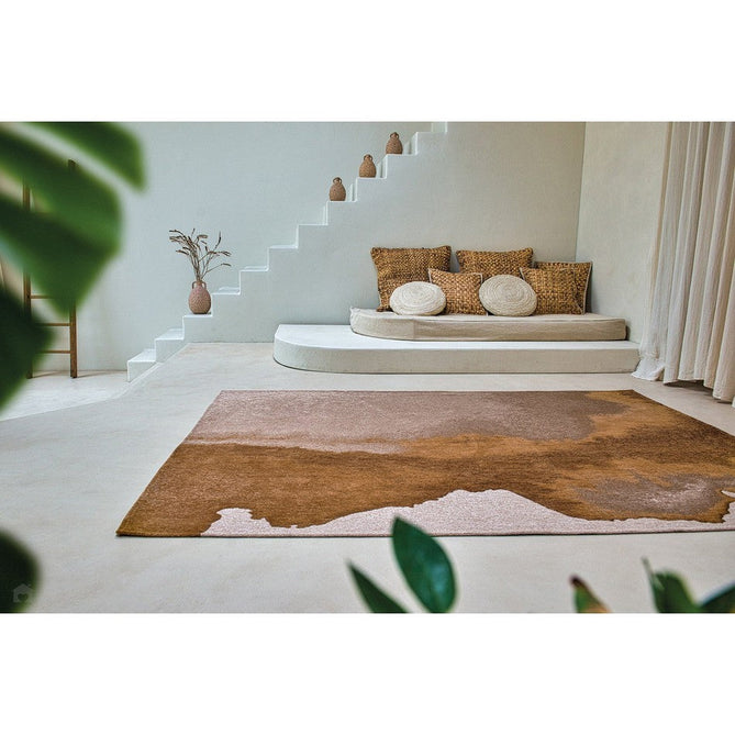 Louis De Poortere Meditation Lagoon 9326 Chestnut Washable Polyester Flatweave Eco-Rug-Louis De Poortere-Rug Love - The Most Loved Rug Store