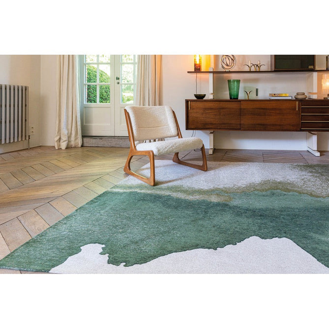 Louis De Poortere Meditation Lagoon 9331 Palm Green Washable Polyester Flatweave Eco-Rug-Louis De Poortere-Rug Love - The Most Loved Rug Store