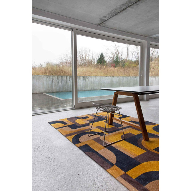 Louis De Poortere Nuance Module 9210 Yellow Meyer Washable Polyester Flatweave Eco-Rug-Louis De Poortere-Rug Love - The Most Loved Rug Store