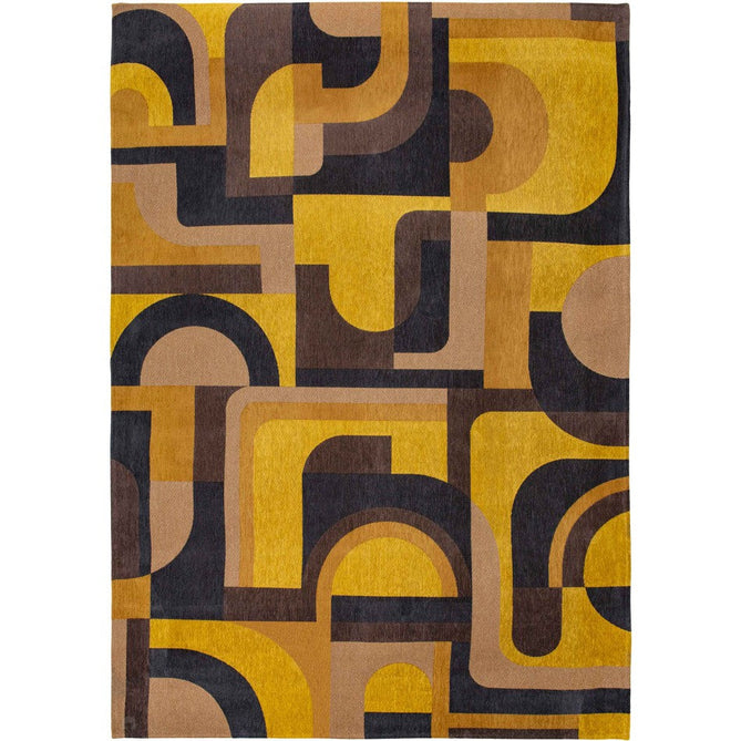 Louis De Poortere Nuance Module 9210 Yellow Meyer Washable Polyester Flatweave Eco-Rug-Louis De Poortere-Rug Love - The Most Loved Rug Store