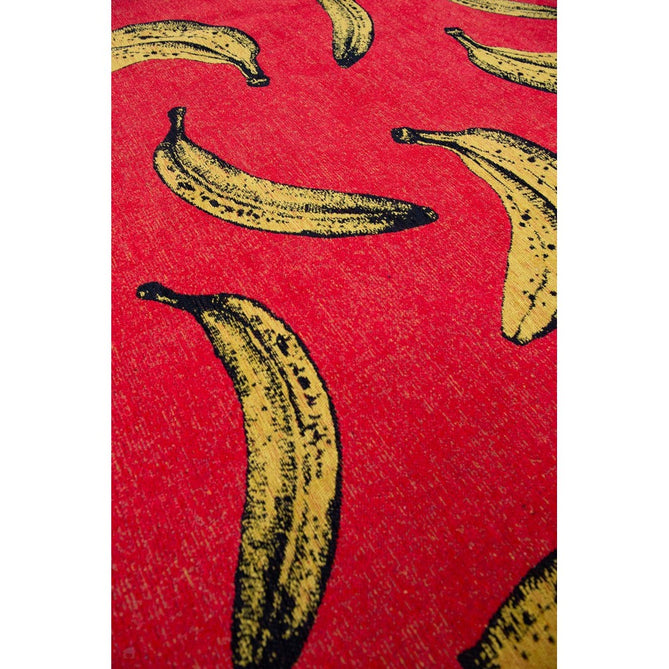 Louis De Poortere Pop Banana 9392 Miami Red Washable Polyester Flatweave Eco-Rug-Louis De Poortere-Rug Love - The Most Loved Rug Store