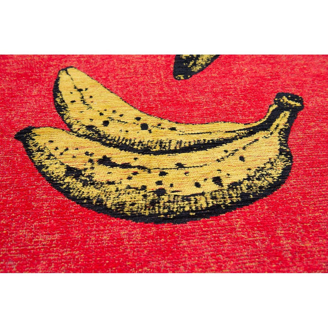 Louis De Poortere Pop Banana 9392 Miami Red Washable Polyester Flatweave Eco-Rug-Louis De Poortere-Rug Love - The Most Loved Rug Store