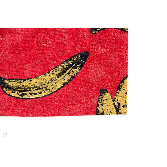 Louis De Poortere Pop Banana 9392 Miami Red Washable Polyester Flatweave Eco-Rug-Louis De Poortere-Rug Love - The Most Loved Rug Store
