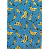 Louis De Poortere Pop Banana 9394 California Blue Washable Polyester Flatweave Eco-Rug