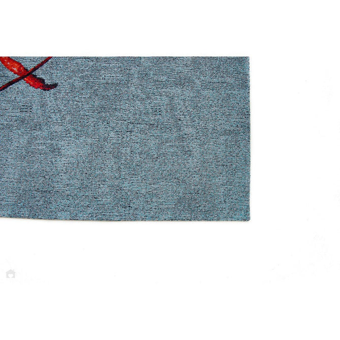 Louis De Poortere Pop Lobster 9389 Steam Red Washable Polyester Flatweave Eco-Rug-Louis De Poortere-Rug Love - The Most Loved Rug Store