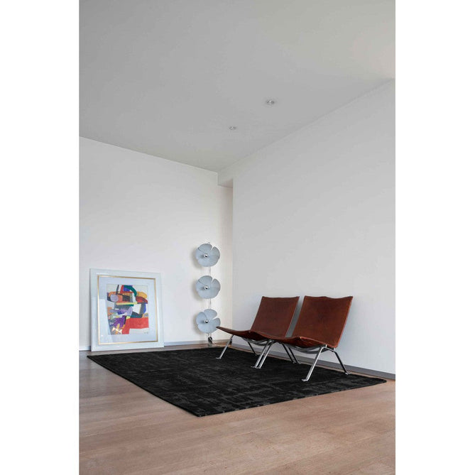 Louis De Poortere Structures Baobab 9200 Black Water Washable Polyester Flatweave Eco-Rug-Louis De Poortere-Rug Love - The Most Loved Rug Store
