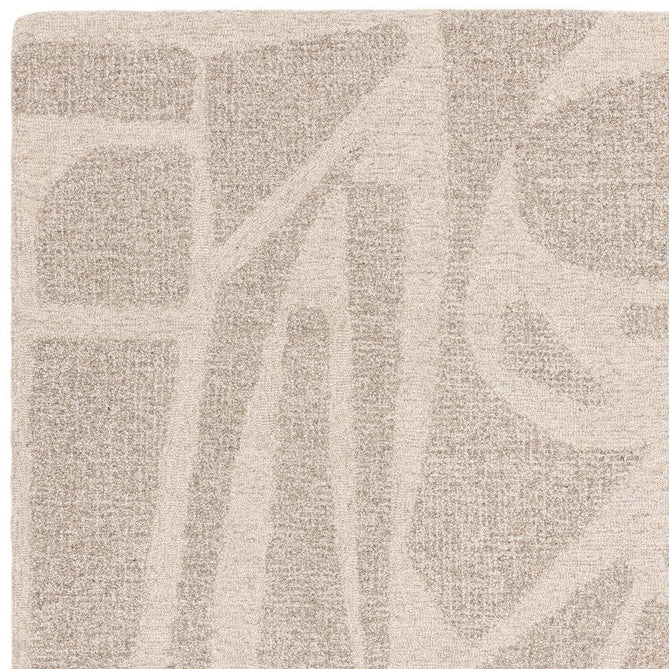 Loxley Modern Plain Contrast Abstract Hand-Woven Marled Textured Low Profile Wool Loop Pile Linen White Rug-Asiatic Carpets-Rug Love - The Most Loved Rug Store