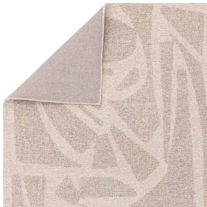 Loxley Modern Plain Contrast Abstract Hand-Woven Marled Textured Low Profile Wool Loop Pile Linen White Rug-Asiatic Carpets-Rug Love - The Most Loved Rug Store