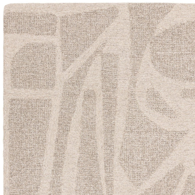 Loxley Modern Plain Contrast Abstract Hand-Woven Marled Textured Low Profile Wool Loop Pile Linen White Rug-Asiatic Carpets-Rug Love - The Most Loved Rug Store