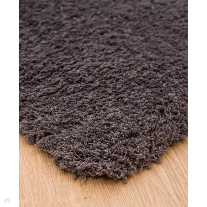 Lulu Plush Super-Soft High-Density Woven Plain Silky Polyester Mid-Height Shaggy Charcoal Grey Rug-Asiatic Carpets-Rug Love - The Most Loved Rug Store