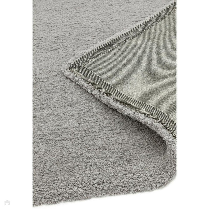 Lulu Plush Super-Soft High-Density Woven Plain Silky Polyester Mid-Height Shaggy Silver Rug-Asiatic Carpets-Rug Love - The Most Loved Rug Store