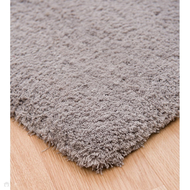 Lulu Plush Super-Soft High-Density Woven Plain Silky Polyester Mid-Height Shaggy Silver Rug-Asiatic Carpets-Rug Love - The Most Loved Rug Store