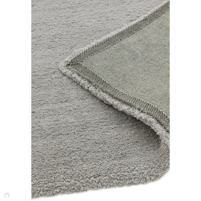 Lulu Plush Super-Soft High-Density Woven Plain Silky Polyester Mid-Height Shaggy Silver Rug-Asiatic Carpets-Rug Love - The Most Loved Rug Store