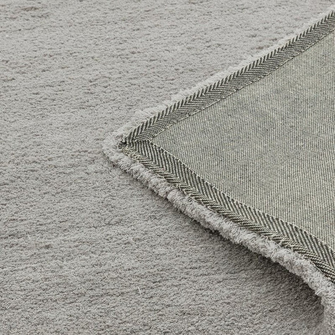 Lulu Plush Super-Soft High-Density Woven Plain Silky Polyester Mid-Height Shaggy Silver Rug-Asiatic Carpets-Rug Love - The Most Loved Rug Store