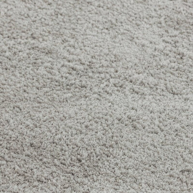 Lulu Plush Super-Soft High-Density Woven Plain Silky Polyester Mid-Height Shaggy Silver Rug-Asiatic Carpets-Rug Love - The Most Loved Rug Store