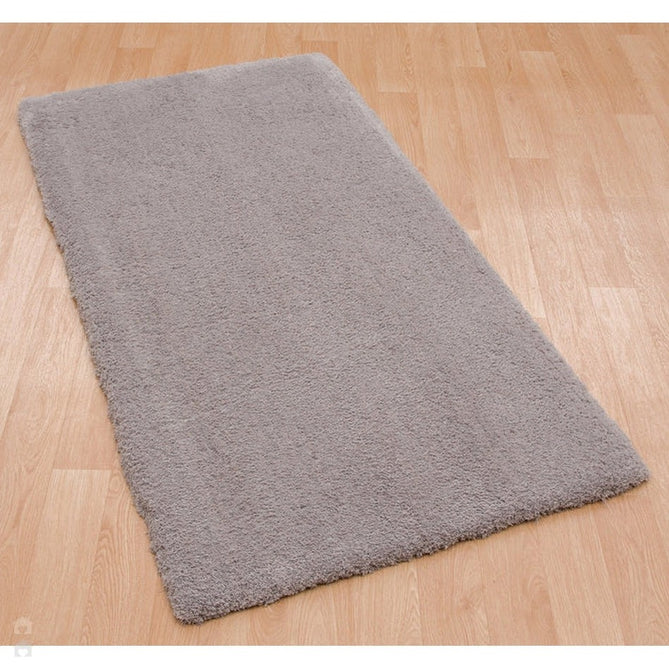 Lulu Plush Super-Soft High-Density Woven Plain Silky Polyester Mid-Height Shaggy Silver Rug-Asiatic Carpets-Rug Love - The Most Loved Rug Store