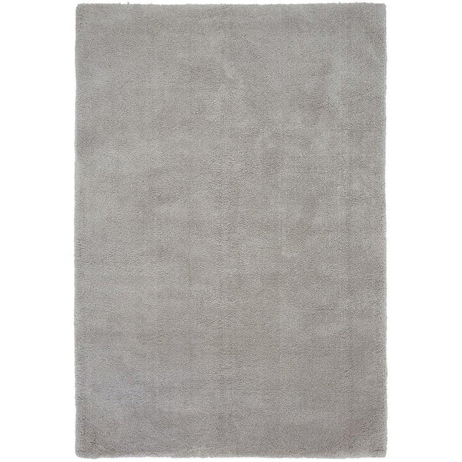 Lulu Plush Super-Soft High-Density Woven Plain Silky Polyester Mid-Height Shaggy Silver Rug-Asiatic Carpets-Rug Love - The Most Loved Rug Store
