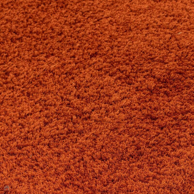 Lulu Plush Super-Soft High-Density Woven Plain Silky Polyester Mid-Height Shaggy Spice Terracotta Rug-Asiatic Carpets-Rug Love - The Most Loved Rug Store
