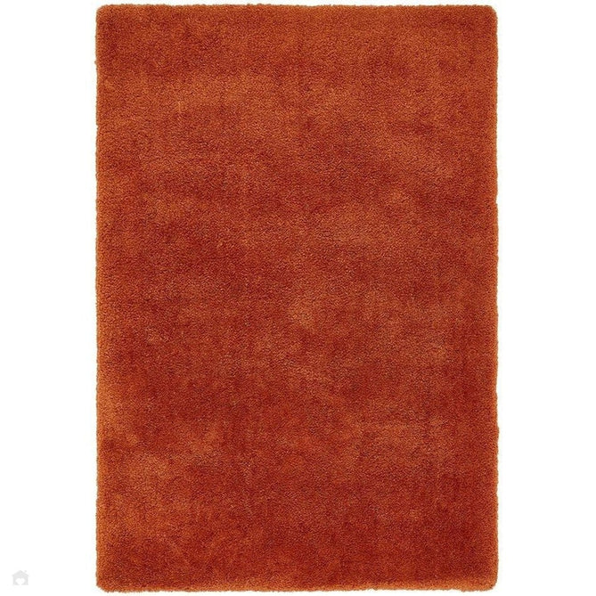 Lulu Plush Super-Soft High-Density Woven Plain Silky Polyester Mid-Height Shaggy Spice Terracotta Rug-Asiatic Carpets-Rug Love - The Most Loved Rug Store