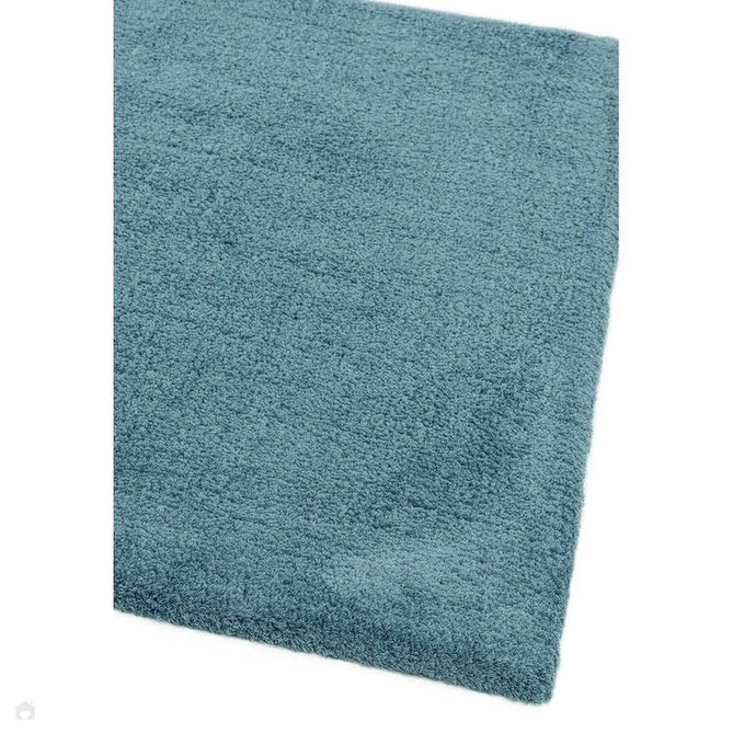 Lulu Plush Super-Soft High-Density Woven Plain Silky Polyester Shaggy Duck Egg Blue Rug-Asiatic Carpets-Rug Love - The Most Loved Rug Store