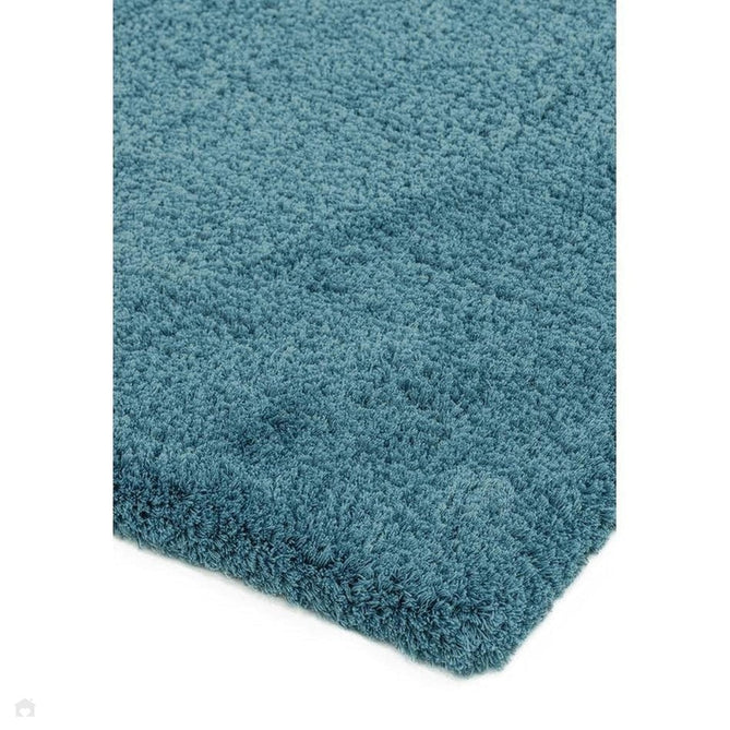 Lulu Plush Super-Soft High-Density Woven Plain Silky Polyester Shaggy Duck Egg Blue Rug-Asiatic Carpets-Rug Love - The Most Loved Rug Store