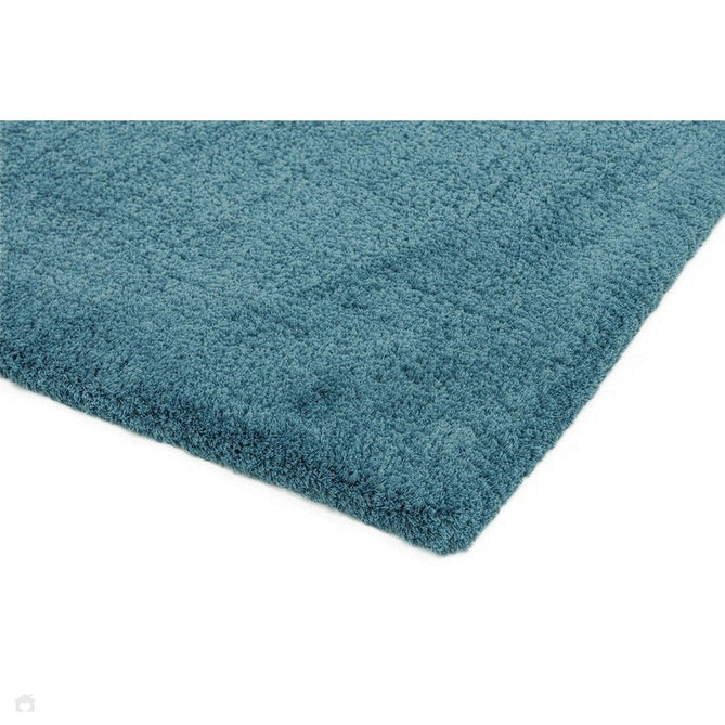 Lulu Plush Super-Soft High-Density Woven Plain Silky Polyester Shaggy Duck Egg Blue Rug-Asiatic Carpets-Rug Love - The Most Loved Rug Store