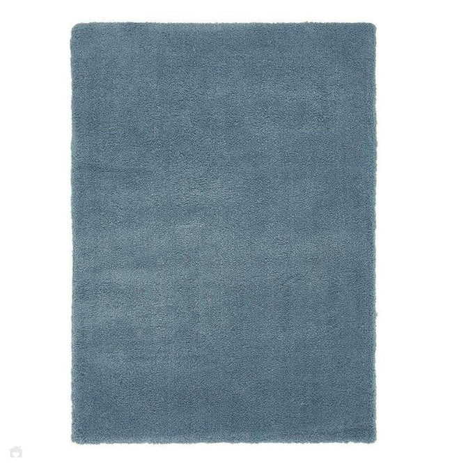 Lulu Plush Super-Soft High-Density Woven Plain Silky Polyester Shaggy Duck Egg Blue Rug-Asiatic Carpets-Rug Love - The Most Loved Rug Store