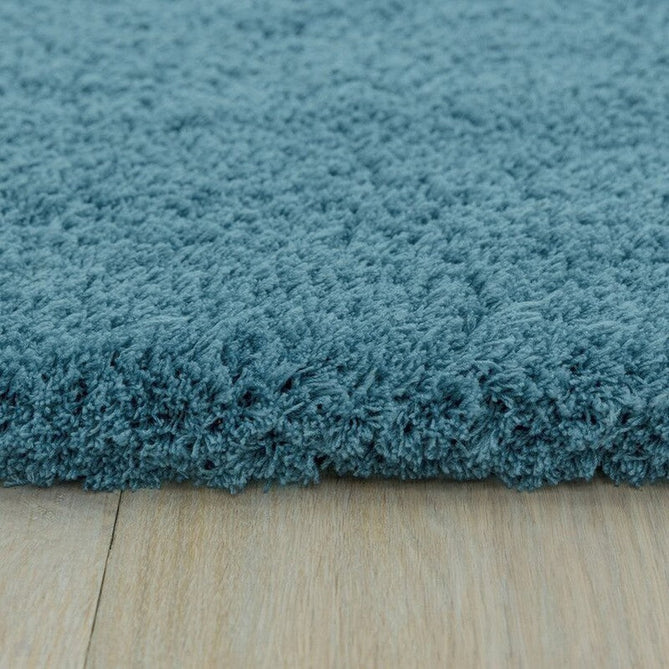 Lulu Plush Super-Soft High-Density Woven Plain Silky Polyester Shaggy Duck Egg Blue Rug-Asiatic Carpets-Rug Love - The Most Loved Rug Store
