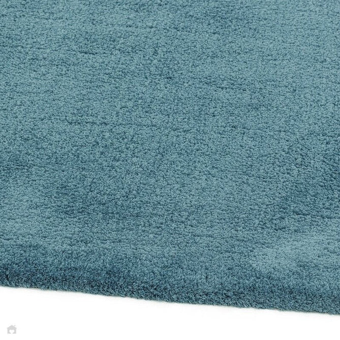 Lulu Plush Super-Soft High-Density Woven Plain Silky Polyester Shaggy Duck Egg Blue Rug-Asiatic Carpets-Rug Love - The Most Loved Rug Store