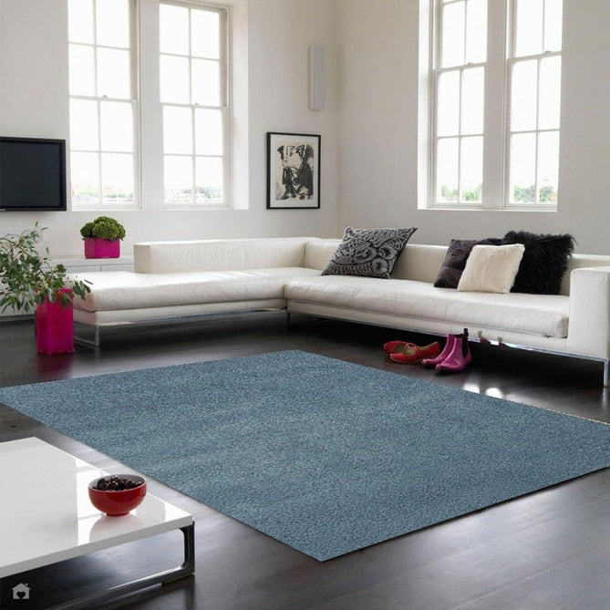 Lulu Plush Super-Soft High-Density Woven Plain Silky Polyester Shaggy Duck Egg Blue Rug-Asiatic Carpets-Rug Love - The Most Loved Rug Store