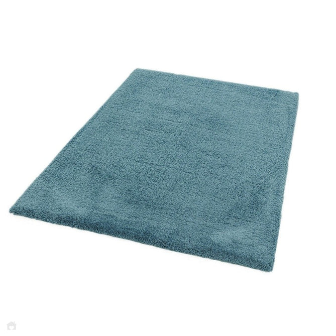 Lulu Plush Super-Soft High-Density Woven Plain Silky Polyester Shaggy Duck Egg Blue Rug-Asiatic Carpets-Rug Love - The Most Loved Rug Store