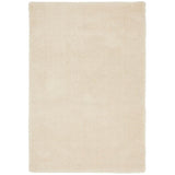 Lulu Plush Super-Soft High-Density Woven Plain Silky Polyester Shaggy Ivory Rug