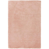 Lulu Plush Super-Soft High-Density Woven Plain Silky Polyester Shaggy Pink Rug
