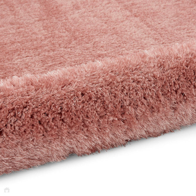 Lux Plain Plush Super-Soft Silky Shimmer Polyester Shaggy Blush Rug-Think Rugs-Rug Love - The Most Loved Rug Store