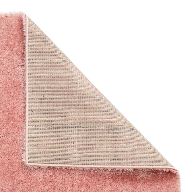 Lux Plain Plush Super-Soft Silky Shimmer Polyester Shaggy Blush Rug-Think Rugs-Rug Love - The Most Loved Rug Store