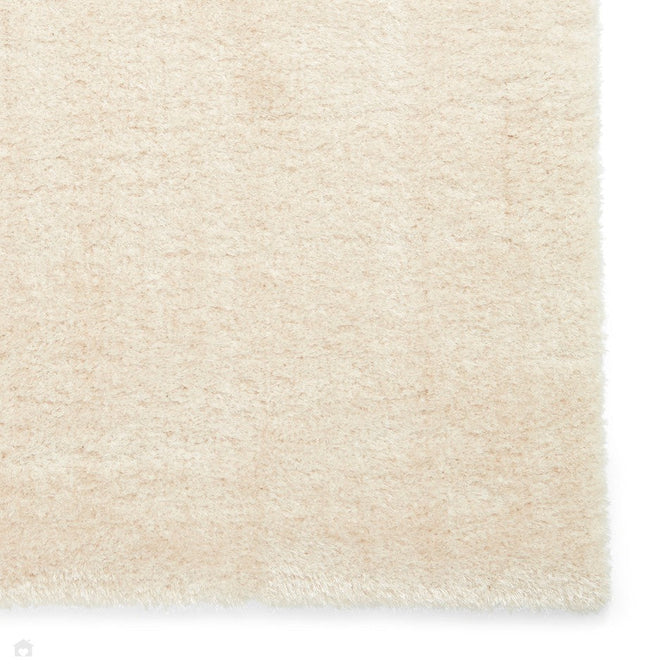 Lux Plain Plush Super-Soft Silky Shimmer Polyester Shaggy Cream Rug-Think Rugs-Rug Love - The Most Loved Rug Store