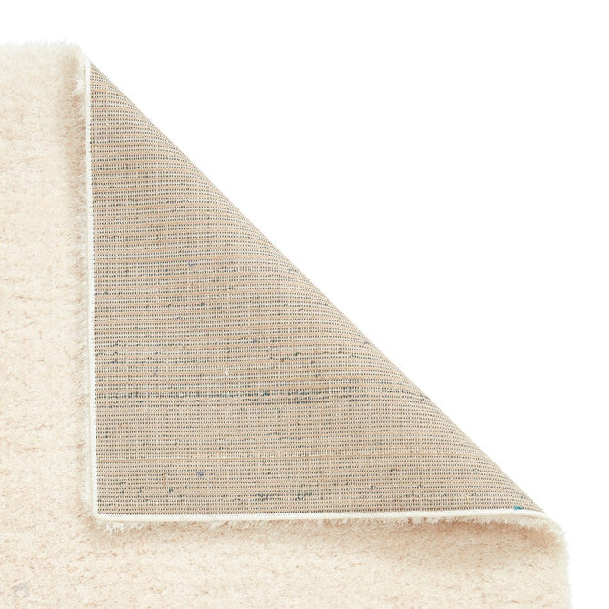 Lux Plain Plush Super-Soft Silky Shimmer Polyester Shaggy Cream Rug-Think Rugs-Rug Love - The Most Loved Rug Store