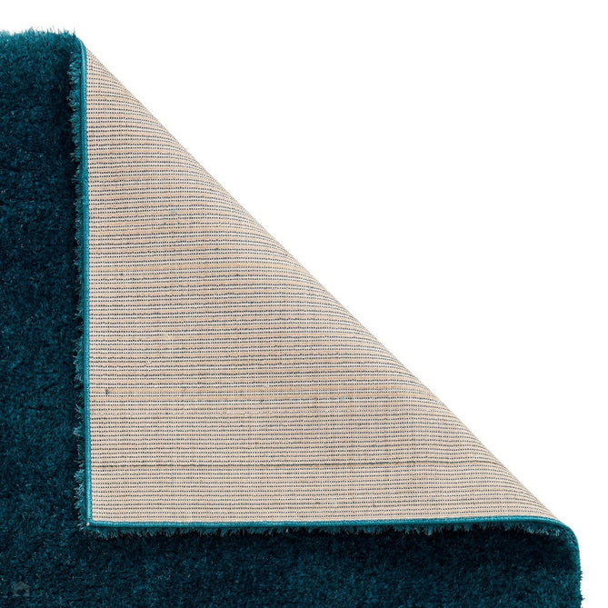 Lux Plain Plush Super-Soft Silky Shimmer Polyester Shaggy Dark Green Rug-Think Rugs-Rug Love - The Most Loved Rug Store