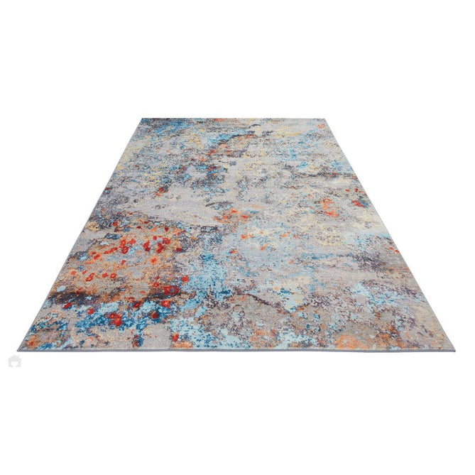 Lux Washable LUX01 Modern Abstract Distressed Soft-Touch Silky Smooth Faux Rabbit Fur Polyester Short Pile Light Multicolour Rug-Concept Looms-Rug Love - The Most Loved Rug Store