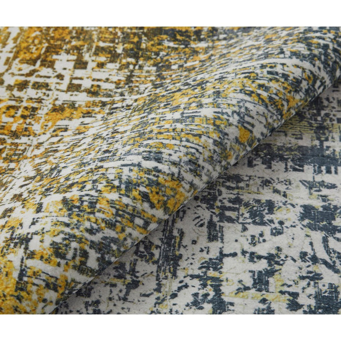 Lux Washable LUX06 Modern Abstract Distressed Soft-Touch Silky Smooth Faux Rabbit Fur Polyester Short Pile Blue/Copper Rug-Concept Looms-Rug Love - The Most Loved Rug Store