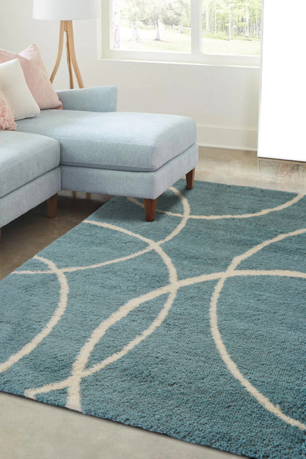 Snug Bubbles Blue Rug-Melrose-Rug Love - The Most Loved Rug Store