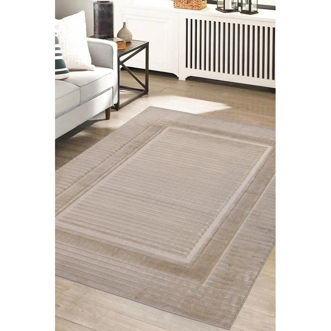Malmo Border Natural In-Outdoor Rug